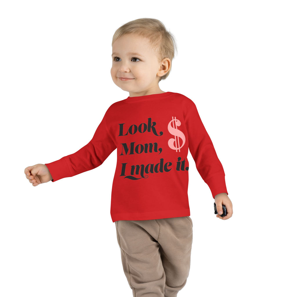 Toddler Long Sleeve Tee - Cozy, Playful, Everyday Wear for Kids, Birthday Gift, Family Photos, Holiday Celebrations, Play Dates