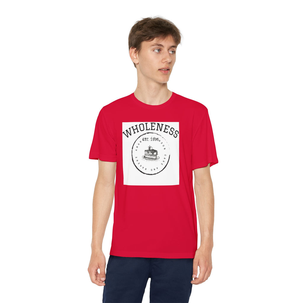 Wholeness Youth Competitor Tee, Activewear, Sports Shirt, Motivational Gear, Youth Apparel, Gift for Athletes, Inspirational Clothing