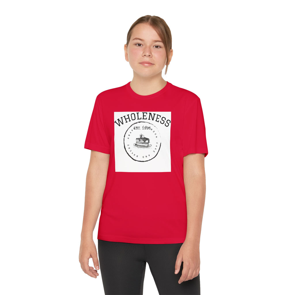 Wholeness Youth Competitor Tee, Activewear, Sports Shirt, Motivational Gear, Youth Apparel, Gift for Athletes, Inspirational Clothing