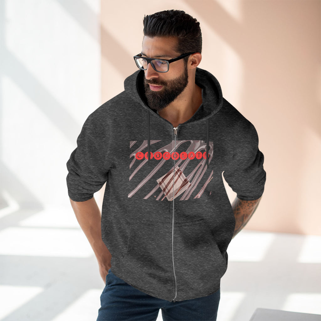 Trendy Unisex Zip Hoodie with Motivational Design, Casual Wear for Everyday, Gift for Friends, Workout or Relaxation