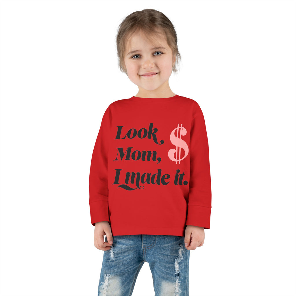 Toddler Long Sleeve Tee - Cozy, Playful, Everyday Wear for Kids, Birthday Gift, Family Photos, Holiday Celebrations, Play Dates