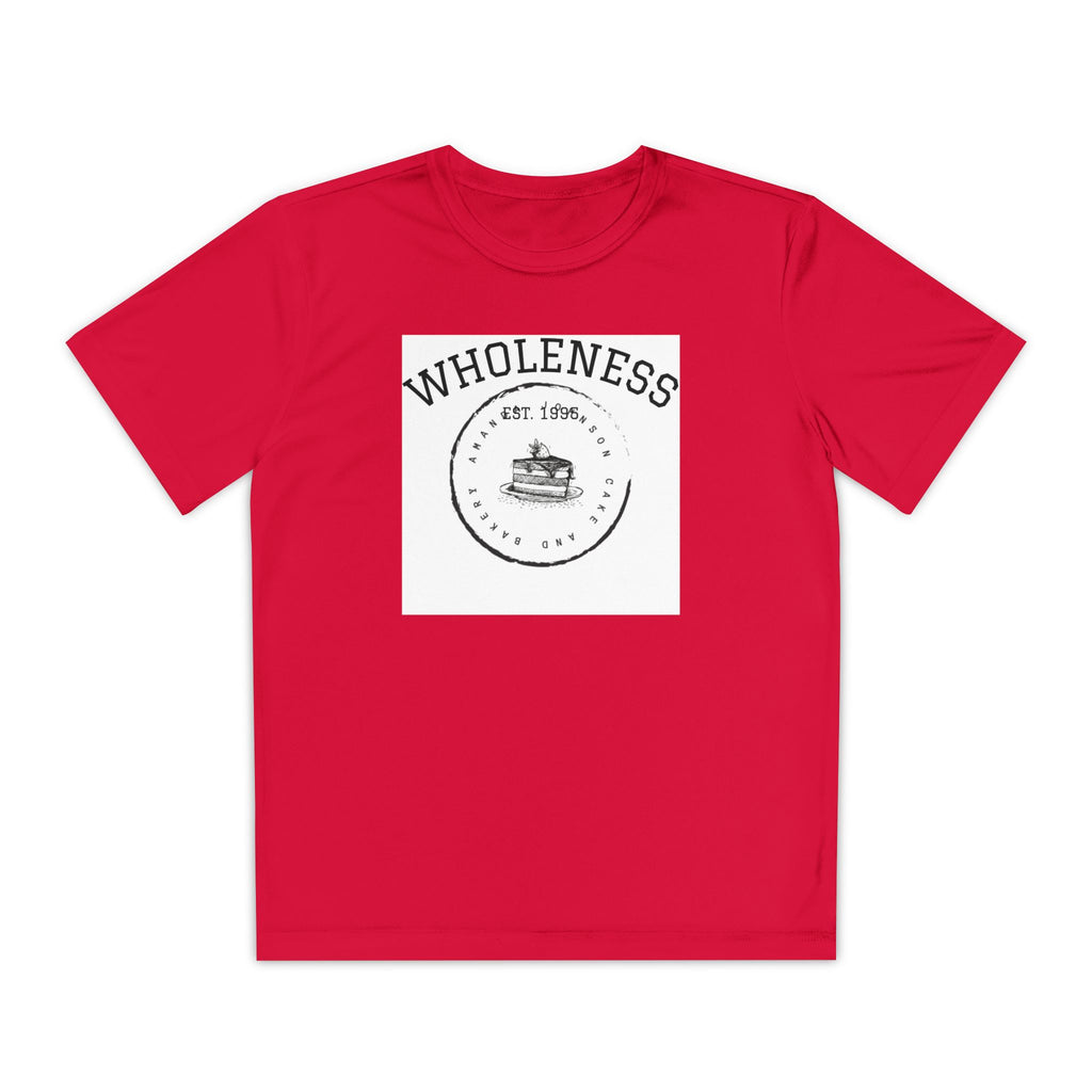 Wholeness Youth Competitor Tee, Activewear, Sports Shirt, Motivational Gear, Youth Apparel, Gift for Athletes, Inspirational Clothing